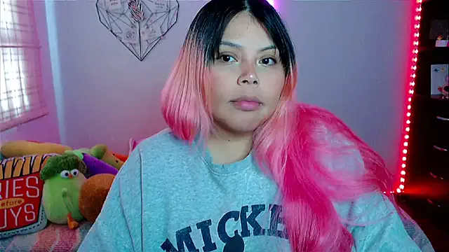 EllieMoonX — blowjob with 2 dildos